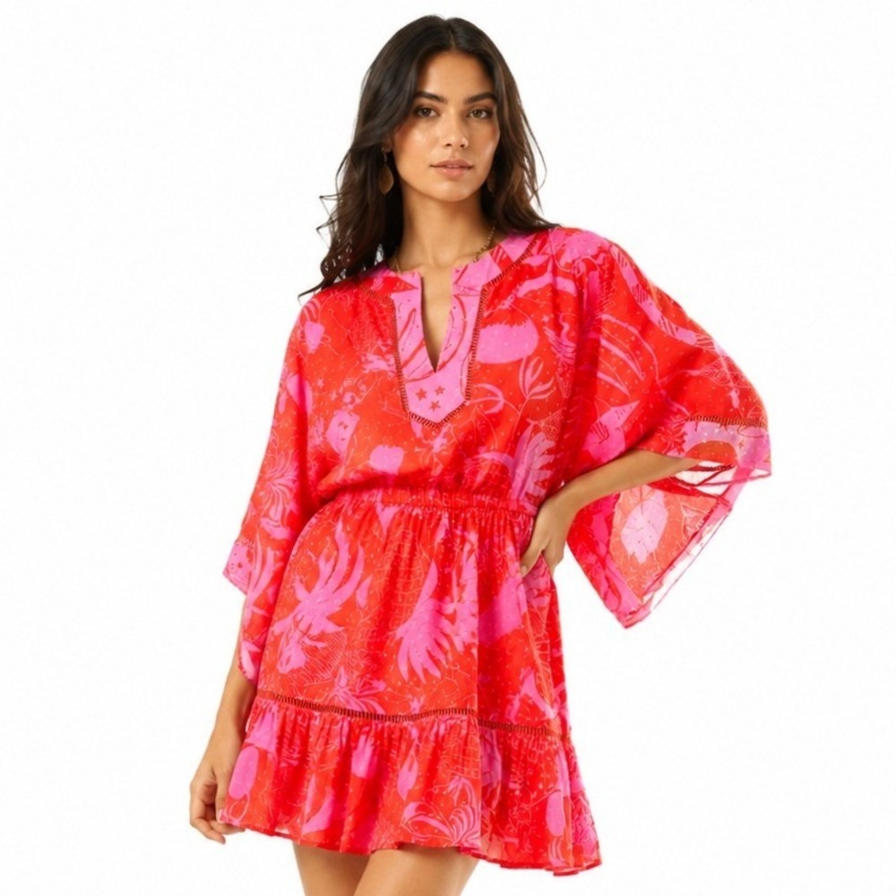 Farm‎ Rio for Anthropologie Kaftan Cover-Up Dress Size L